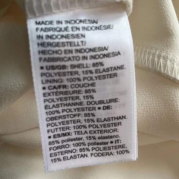 Lark & Ro short sleeved midi dress, cream. NWT! Size 12 - Picture 10 of 12